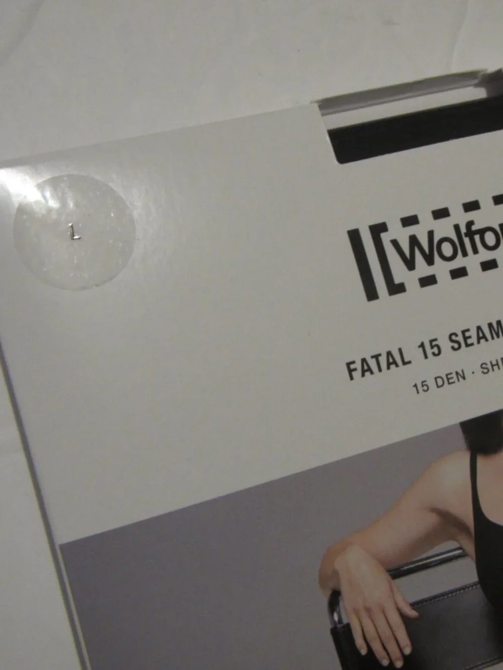 Wolford Fatal 15 Denier Tights For Women Seamless Black Pantyhose Large